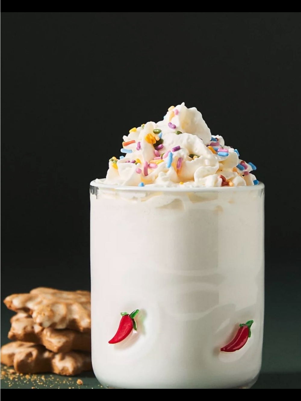 Chili Pepper Icon Drink Glass.
